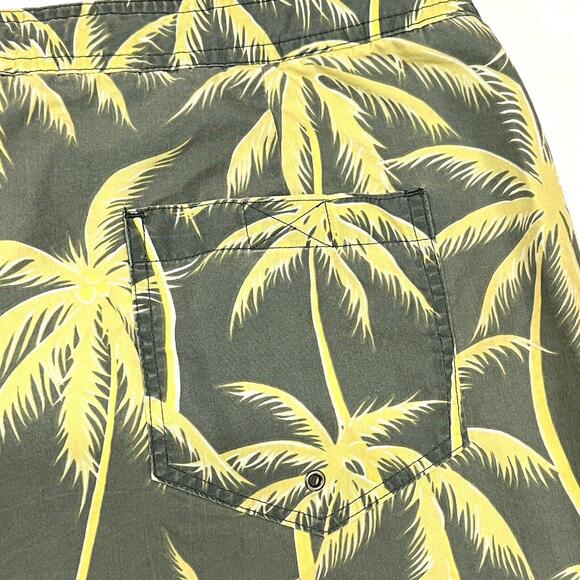 VTG Polo Sport Ralph Lauren Hawaiian Tropical Palm Trees Swim Trunks AOP Size 38 - Picture 10 of 11